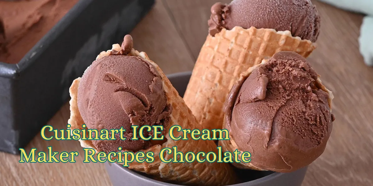 Cuisinart ICE Cream Maker Recipes Chocolate